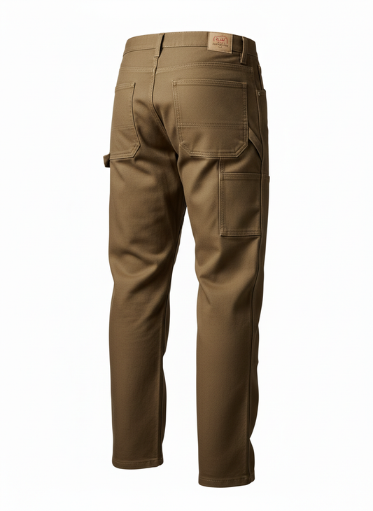 Brown Industrial Duck Canvas Pants