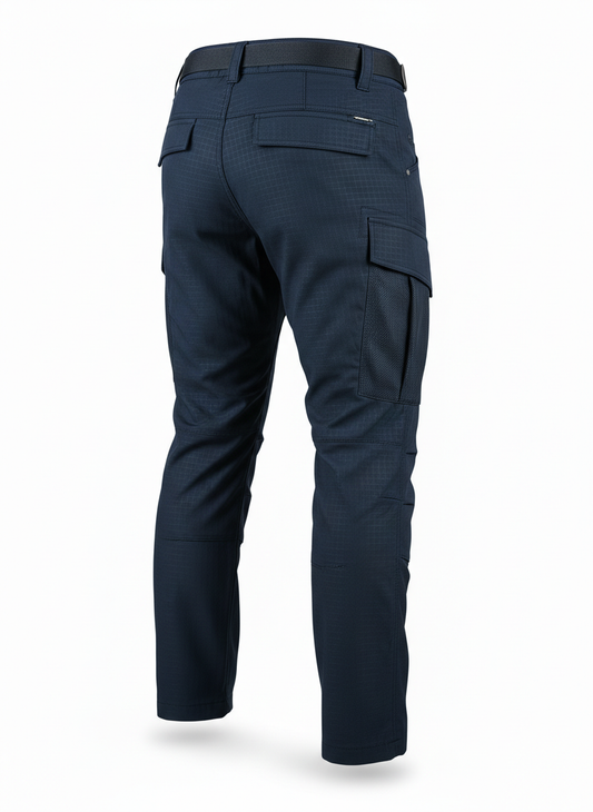 Navy Granite Weave Tactical Pants
