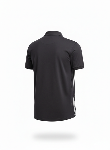 Dark Gray Sport Style Technical Polo
