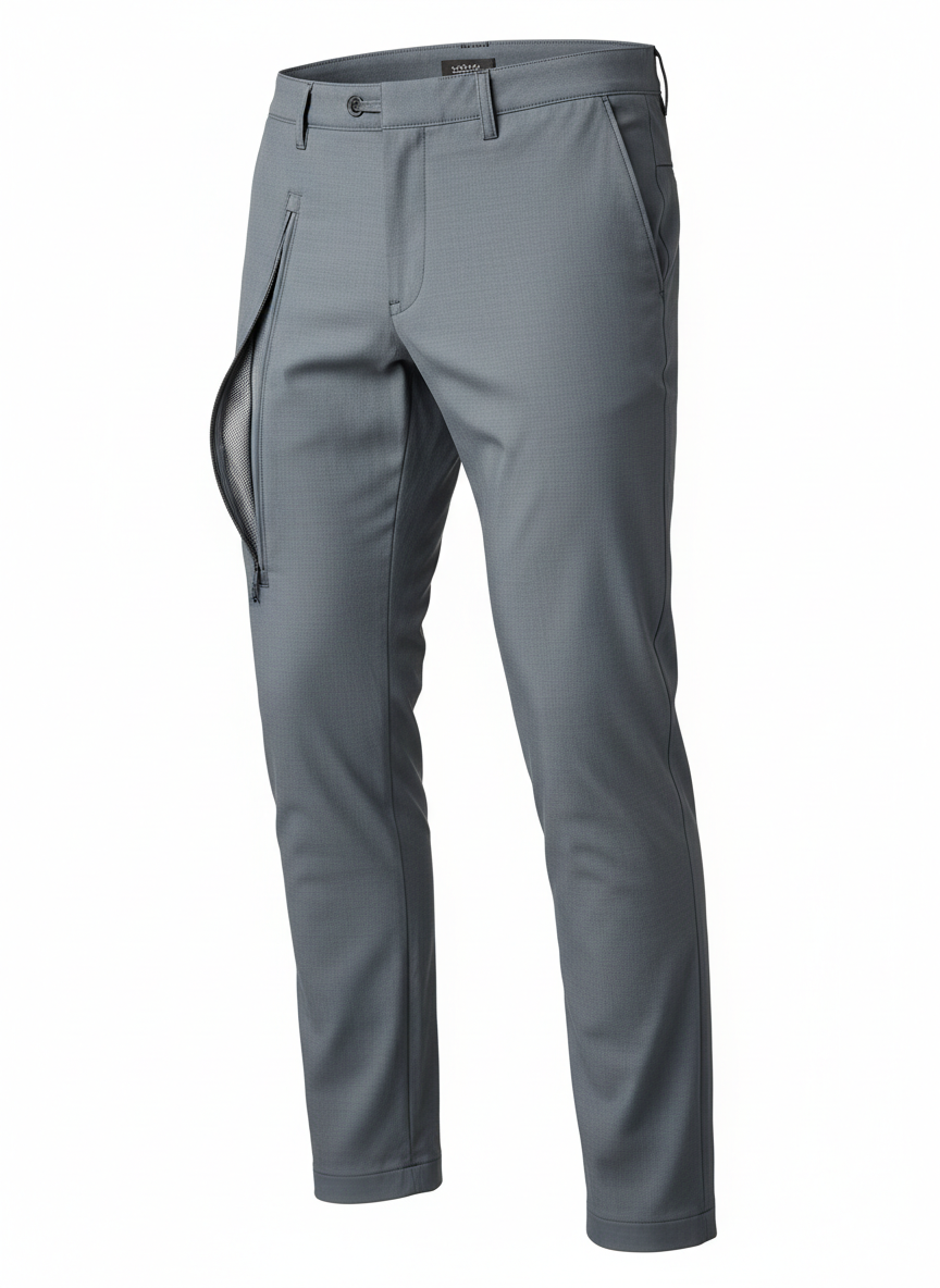 Gray Matte Finish Commuter Pants