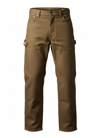 Brown Industrial Duck Canvas Pants