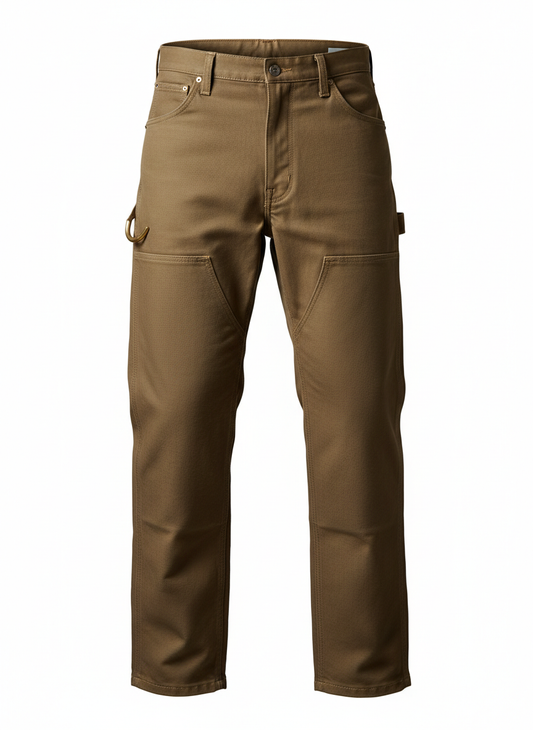 Brown Industrial Duck Canvas Pants